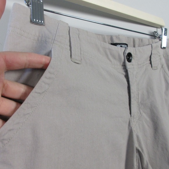 Arc'teryx Straight Leg Pants Women 6 Grey Cotton Blend Hiking Outdoor Casual 280 - Picture 7 of 13